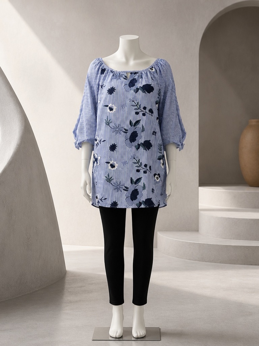 Joseph Ribkoff Blue/White Tunic